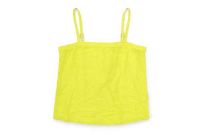 Womens UK Size 12 River Island Yellow Basic Tank