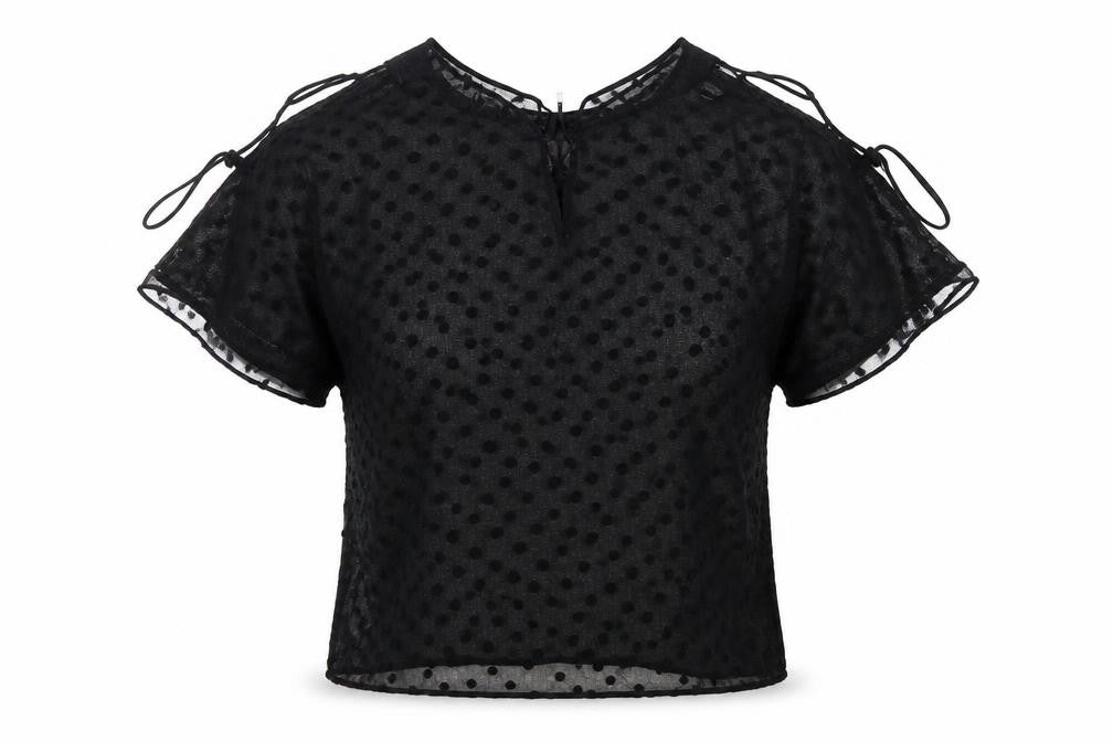 Womens UK Size S Zara Black Basic Blouse