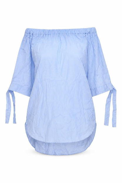 Womens UK Size S New Look Blue Basic Blouse