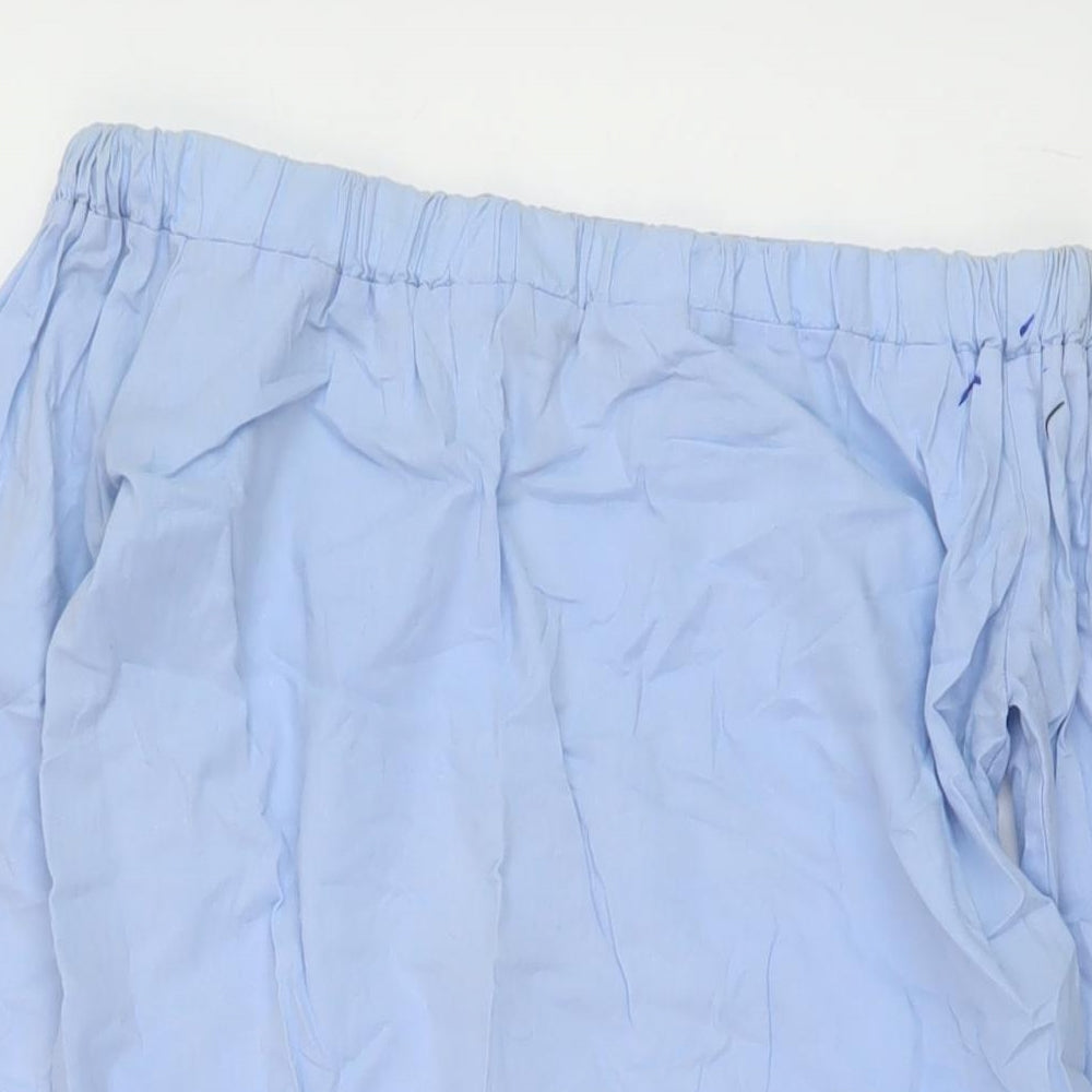 Womens UK Size S New Look Blue Basic Blouse