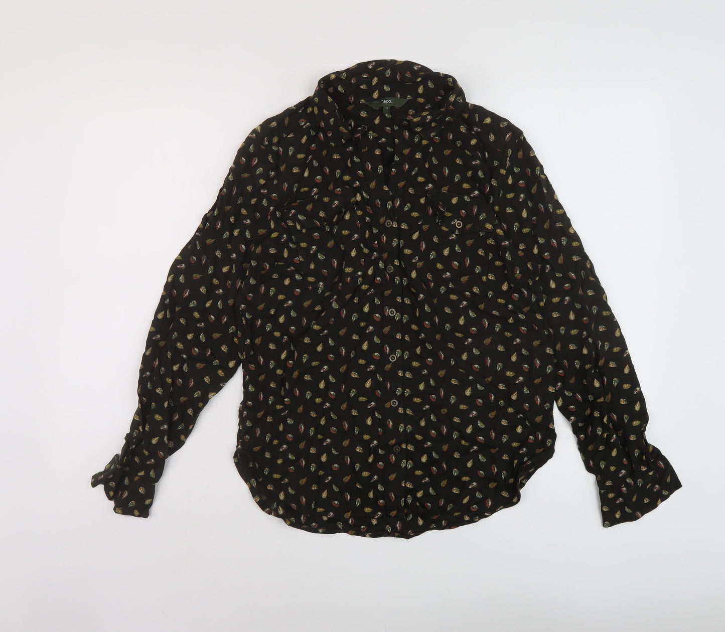 Womens UK Size 8 NEXT Green Basic Blouse