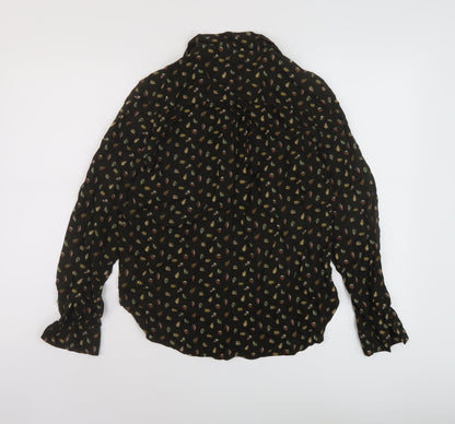 Womens UK Size 8 NEXT Green Basic Blouse