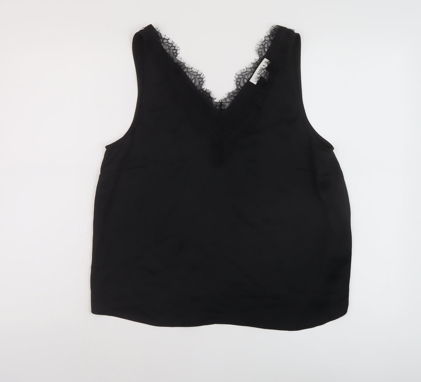 Womens UK Size 14 Marks and Spencer Black Basic Tank