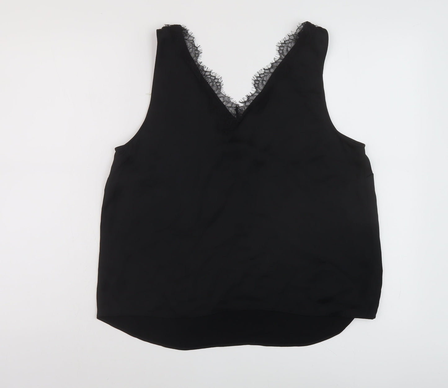 Womens UK Size 14 Marks and Spencer Black Basic Tank