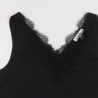 Womens UK Size 14 Marks and Spencer Black Basic Tank