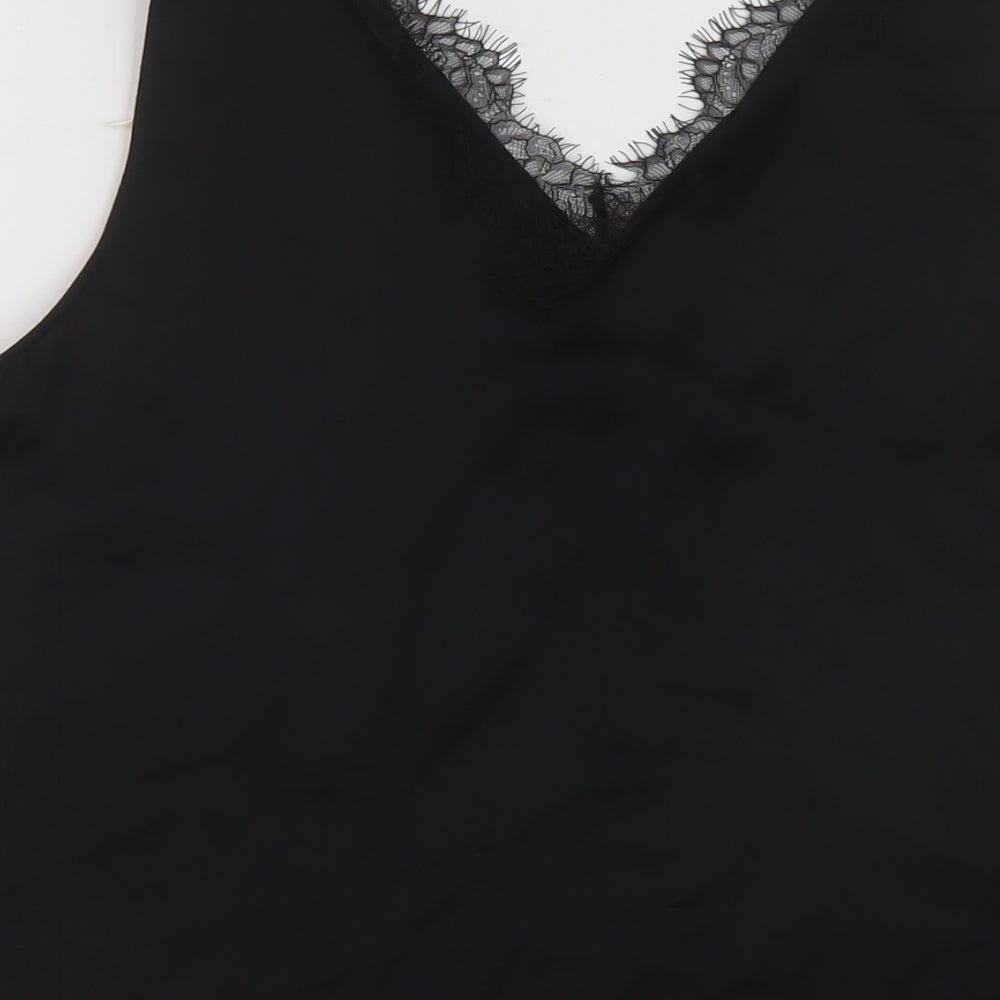 Womens UK Size 14 Marks and Spencer Black Basic Tank