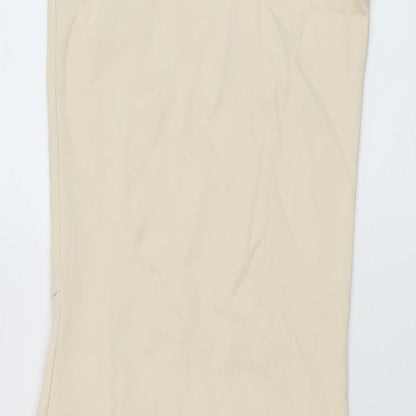 Nakd Womens Beige Polyester Bodycon Size XS One Shoulder Pullover