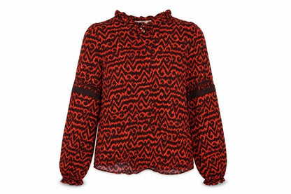 Womens UK Size 8 Per Una Red Basic Blouse