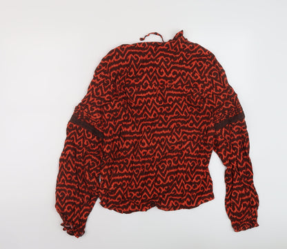 Womens UK Size 8 Per Una Red Basic Blouse