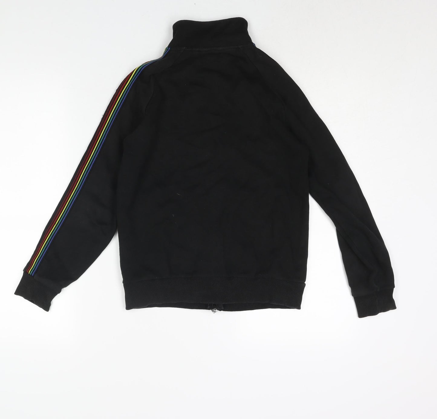NEXT Boys Black Jacket Size 10 Years Zip - Taped Sleeves