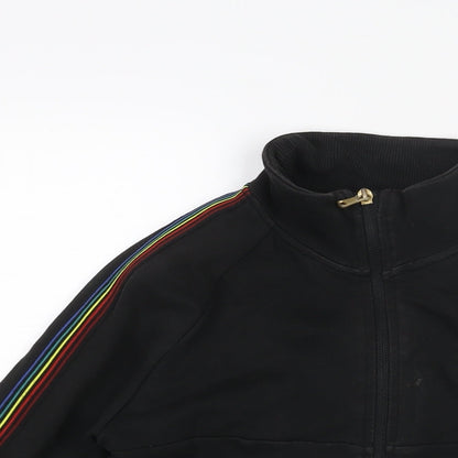 NEXT Boys Black Jacket Size 10 Years Zip - Taped Sleeves