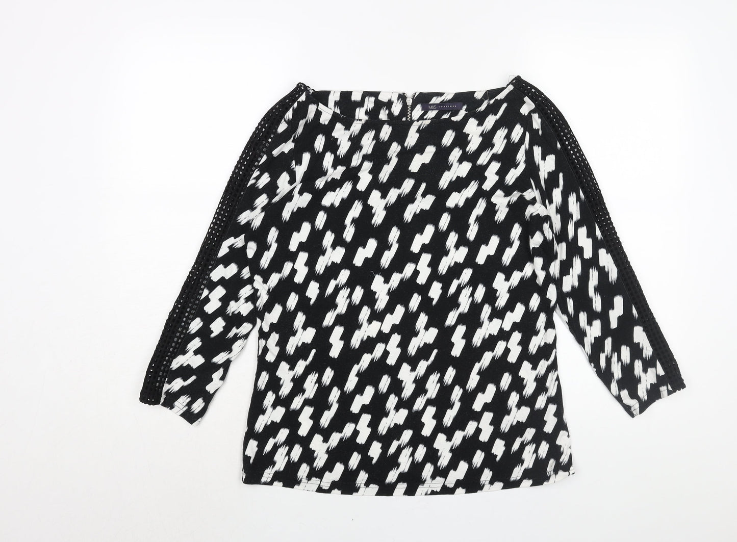 Womens UK Size 14 Marks and Spencer Black Basic Blouse