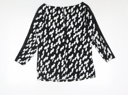 Womens UK Size 14 Marks and Spencer Black Basic Blouse
