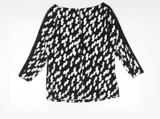 Womens UK Size 14 Marks and Spencer Black Basic Blouse