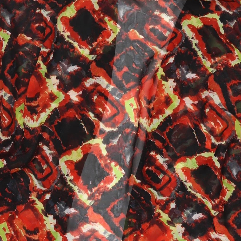 Womens UK Size S Reclaimed Vintage Red Kimono Blouse