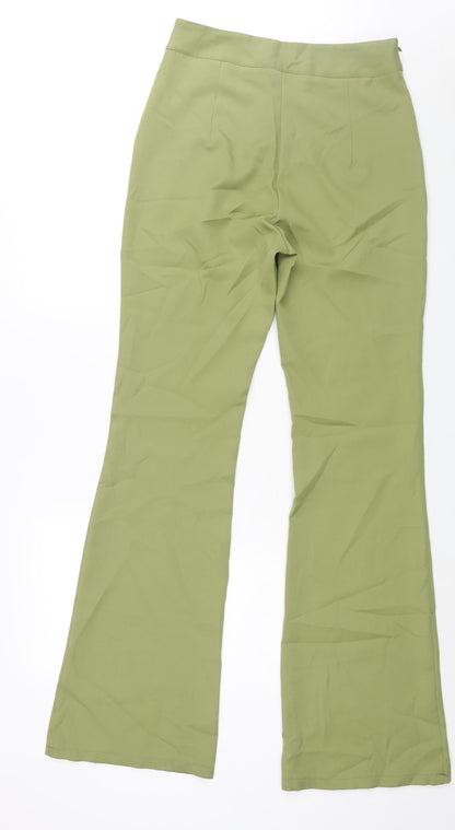 Womens UK Size 10 PRETTYLITTLETHING Regular Fit  Green Trousers
