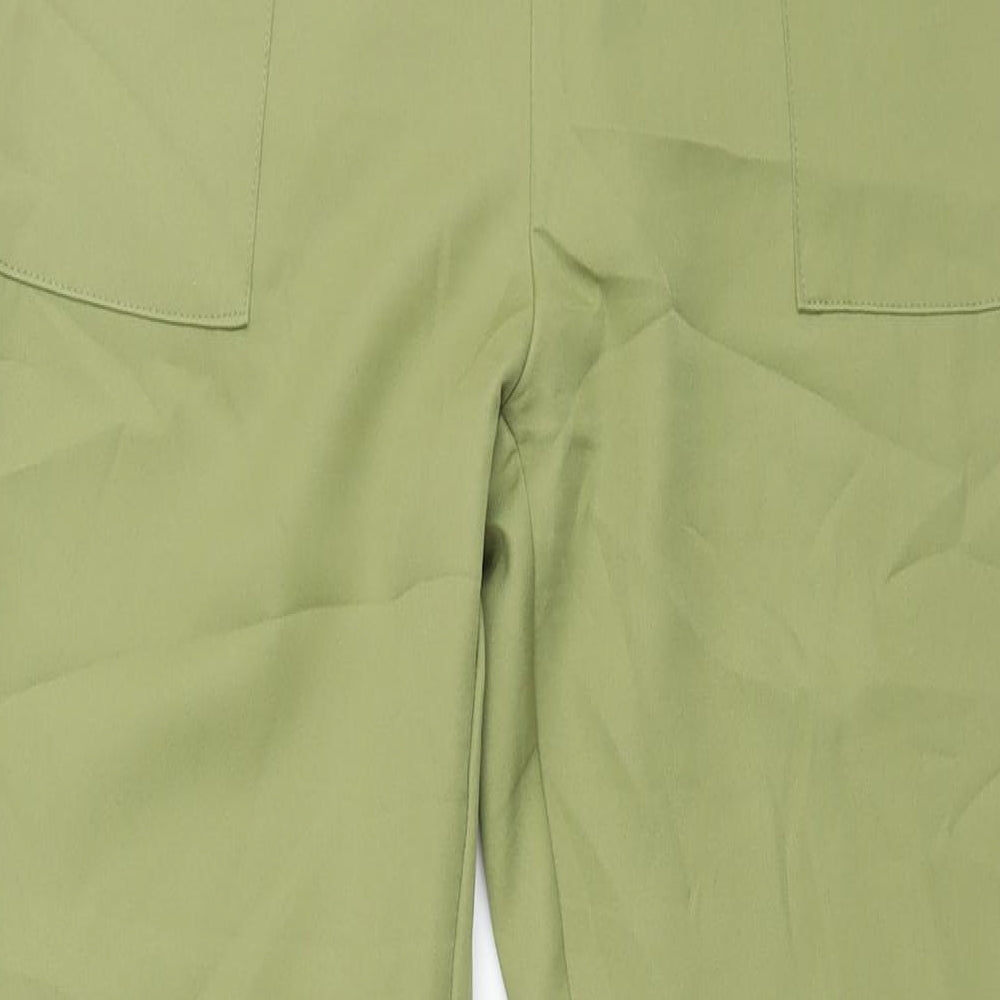 Womens UK Size 10 PRETTYLITTLETHING Regular Fit  Green Trousers