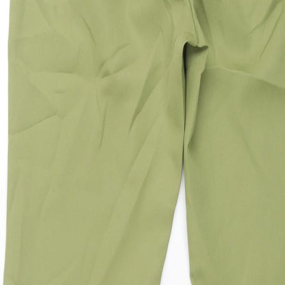 Womens UK Size 10 PRETTYLITTLETHING Regular Fit  Green Trousers