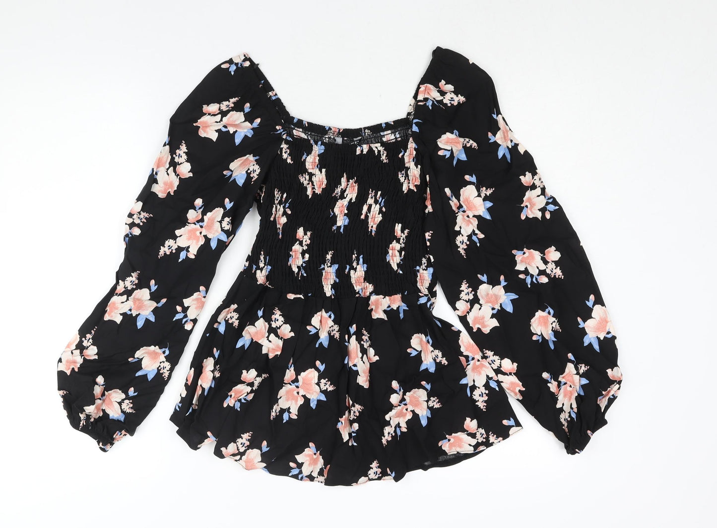 Womens UK Size 12 Select Black Basic Blouse