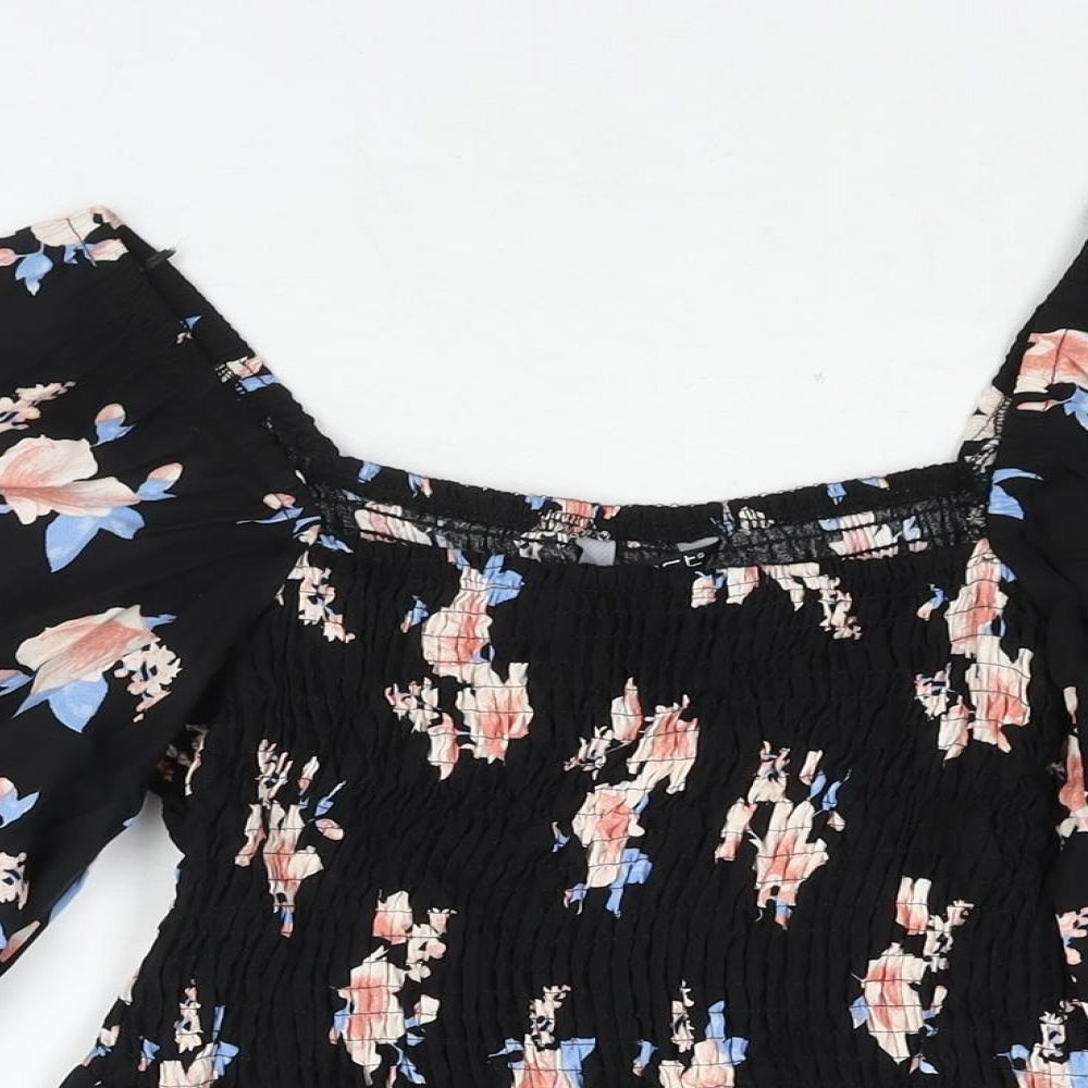 Womens UK Size 12 Select Black Basic Blouse