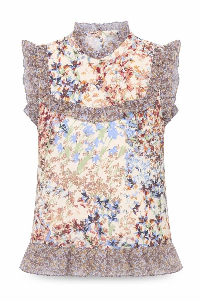 Womens UK Size 8 NEXT Multicoloured Basic Blouse