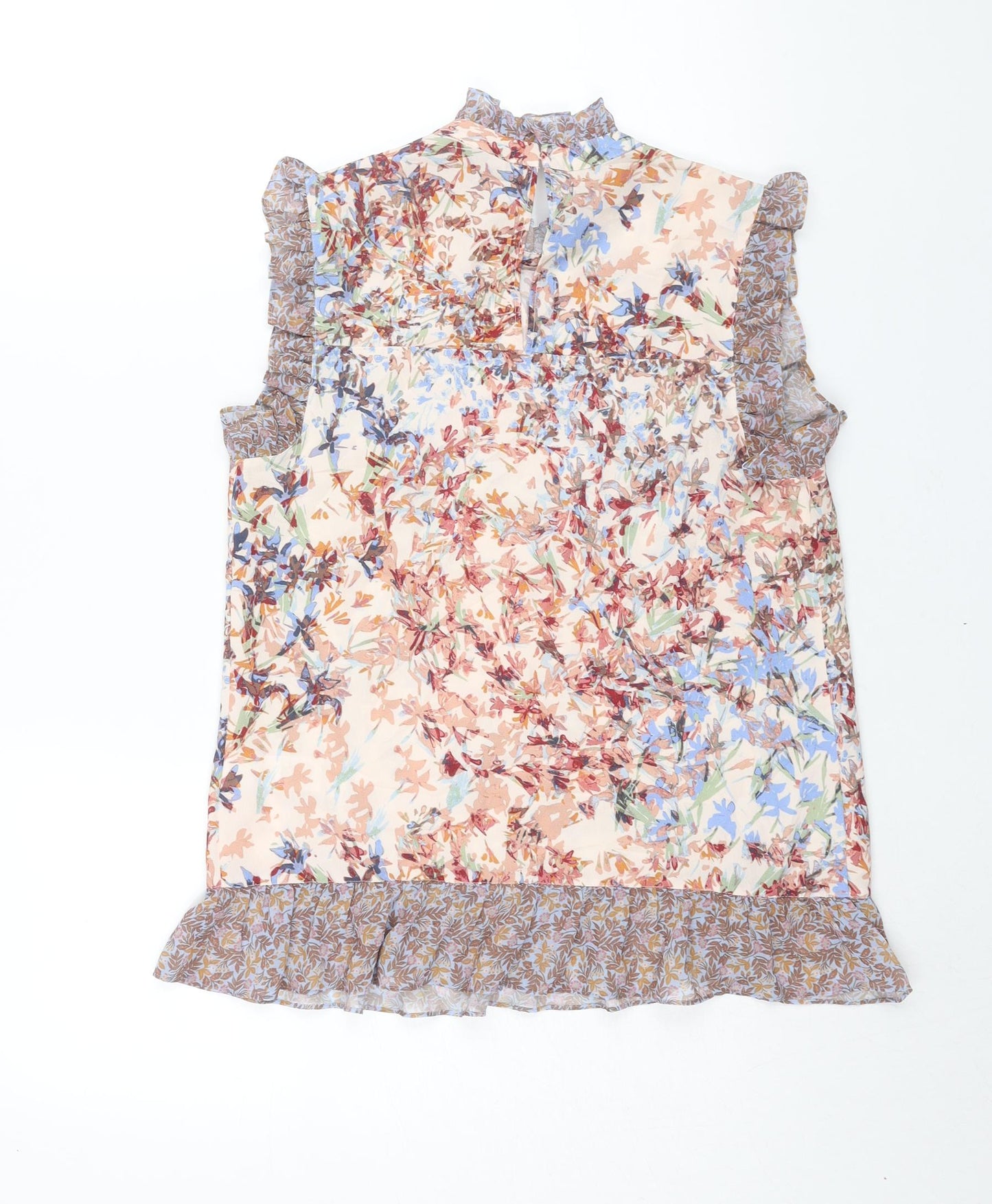 Womens UK Size 8 NEXT Multicoloured Basic Blouse