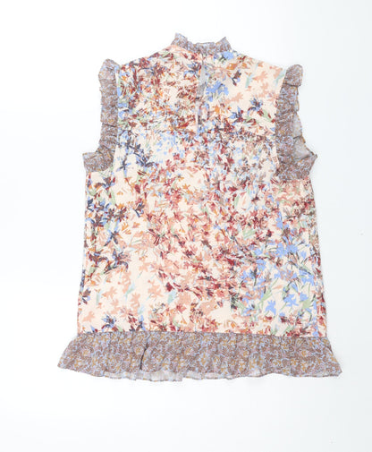 Womens UK Size 8 NEXT Multicoloured Basic Blouse