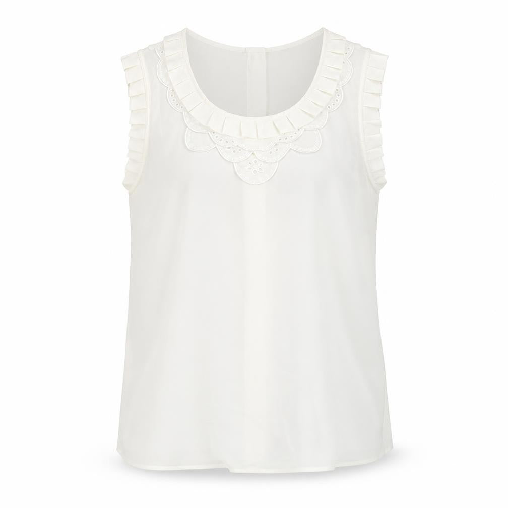Womens UK Size 10 Limited Collection Ivory Basic Blouse
