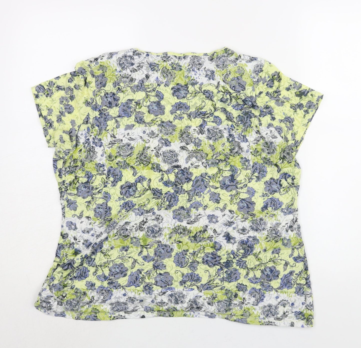 Womens UK Size 18 Marks and Spencer Multicoloured Basic Blouse