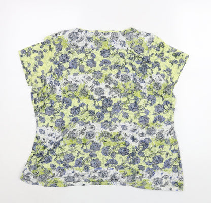 Womens UK Size 18 Marks and Spencer Multicoloured Basic Blouse
