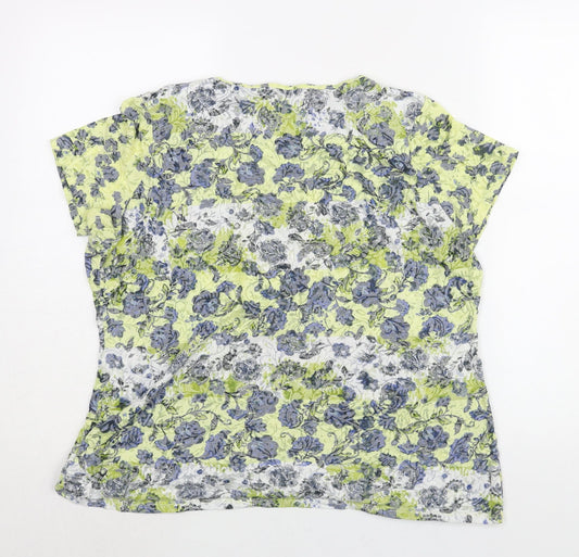 Womens UK Size 18 Marks and Spencer Multicoloured Basic Blouse