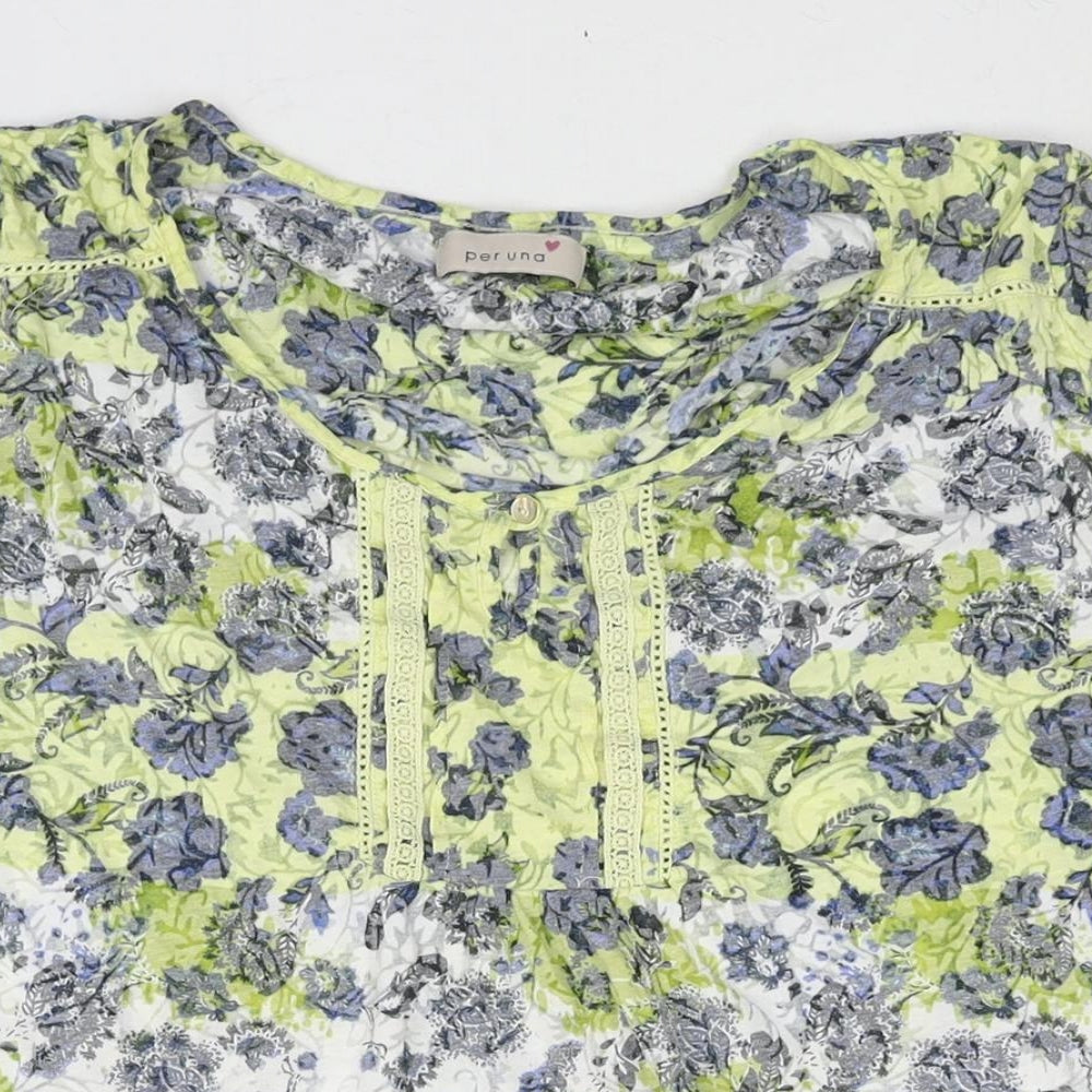 Womens UK Size 18 Marks and Spencer Multicoloured Basic Blouse