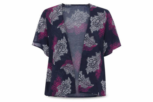 Womens UK Size L Originals Blue Kimono Blouse