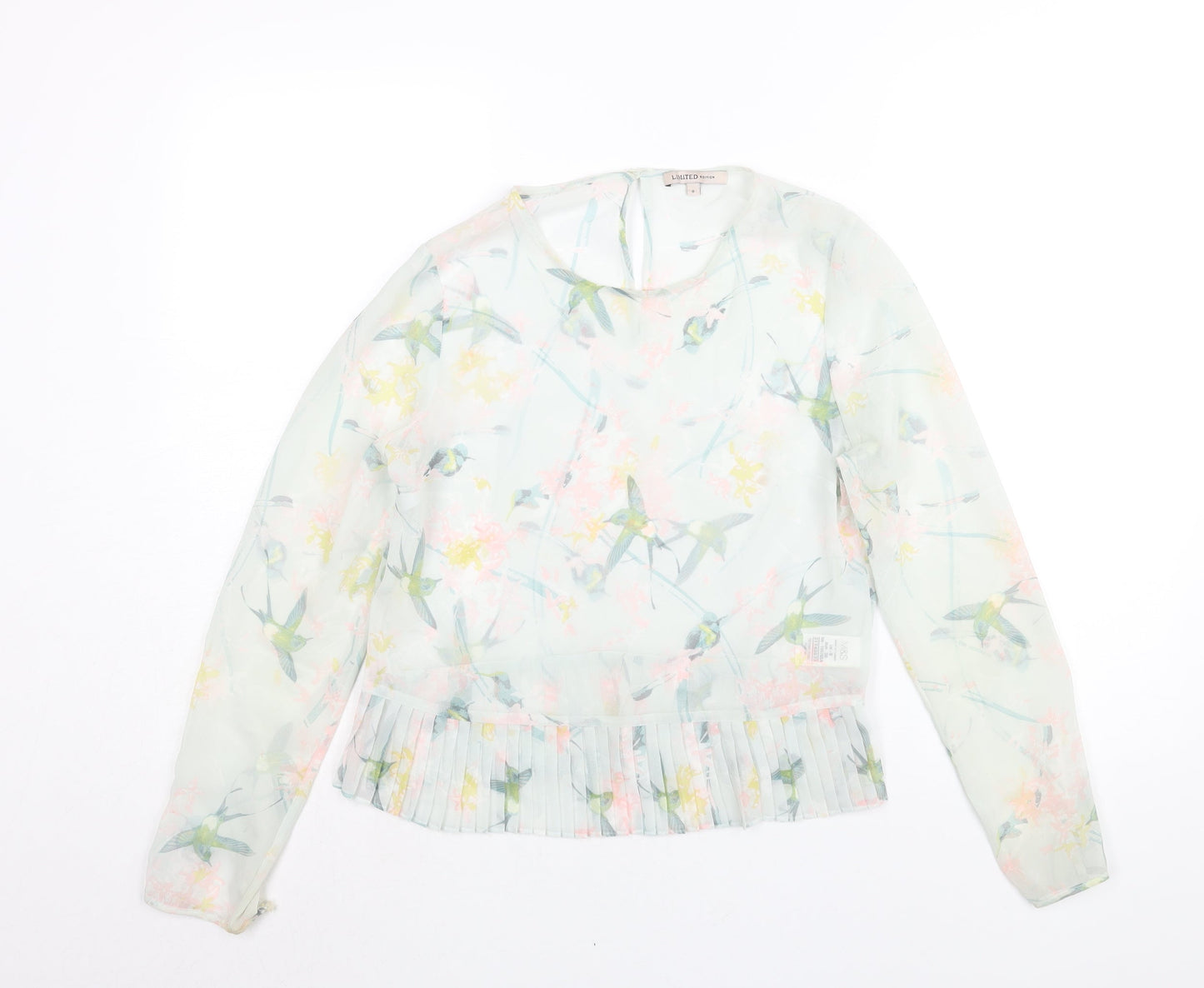 Womens UK Size 8 Marks and Spencer Green Basic Blouse