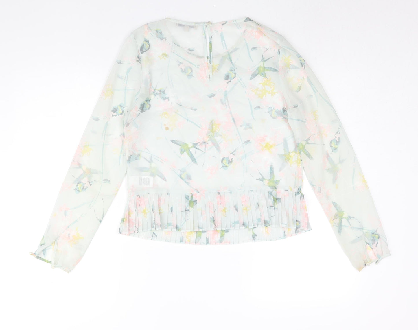Womens UK Size 8 Marks and Spencer Green Basic Blouse