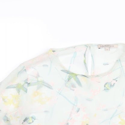 Womens UK Size 8 Marks and Spencer Green Basic Blouse