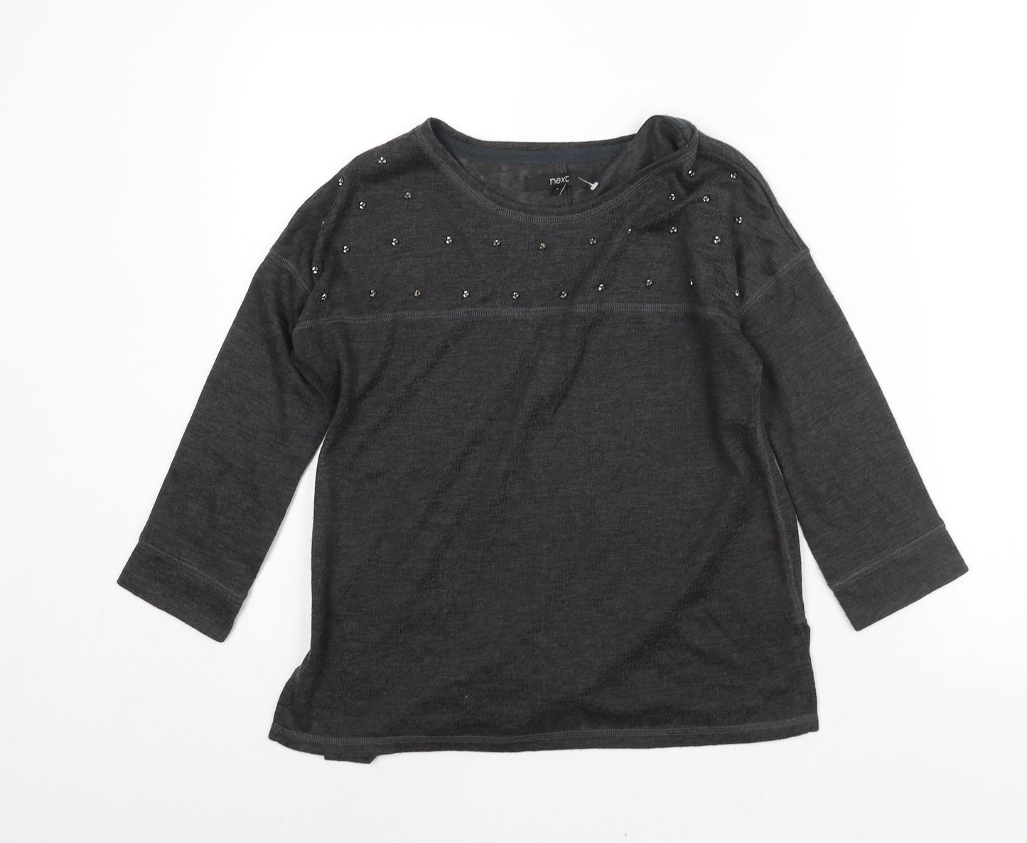 Womens UK Size 6 NEXT Grey Pullover Jumper