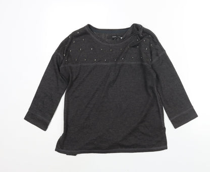 Womens UK Size 6 NEXT Grey Pullover Jumper