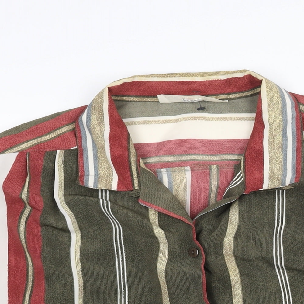 Womens UK Size 20 Christian Marcus Multicoloured Basic Button-Up