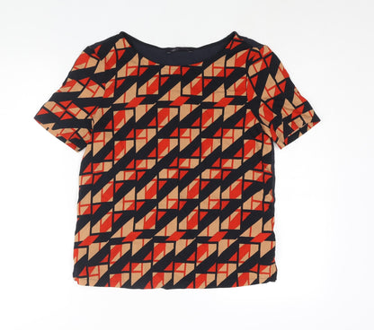 Womens UK Size 8 Marks and Spencer Multicoloured Basic Blouse