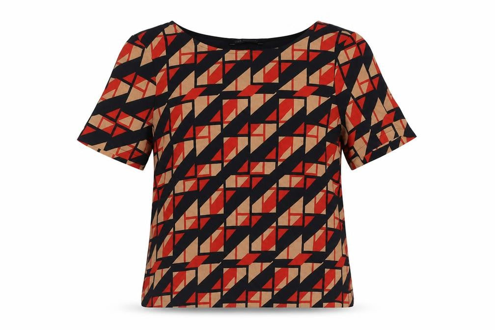 Womens UK Size 8 Marks and Spencer Multicoloured Basic Blouse