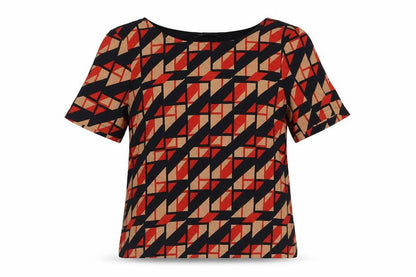 Womens UK Size 8 Marks and Spencer Multicoloured Basic Blouse