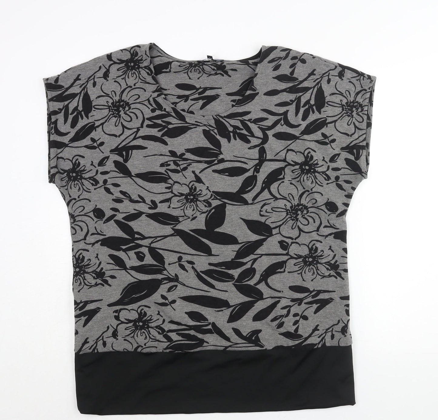 Womens UK Size 18 Yest Grey Basic Blouse