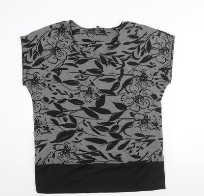 Womens UK Size 18 Yest Grey Basic Blouse