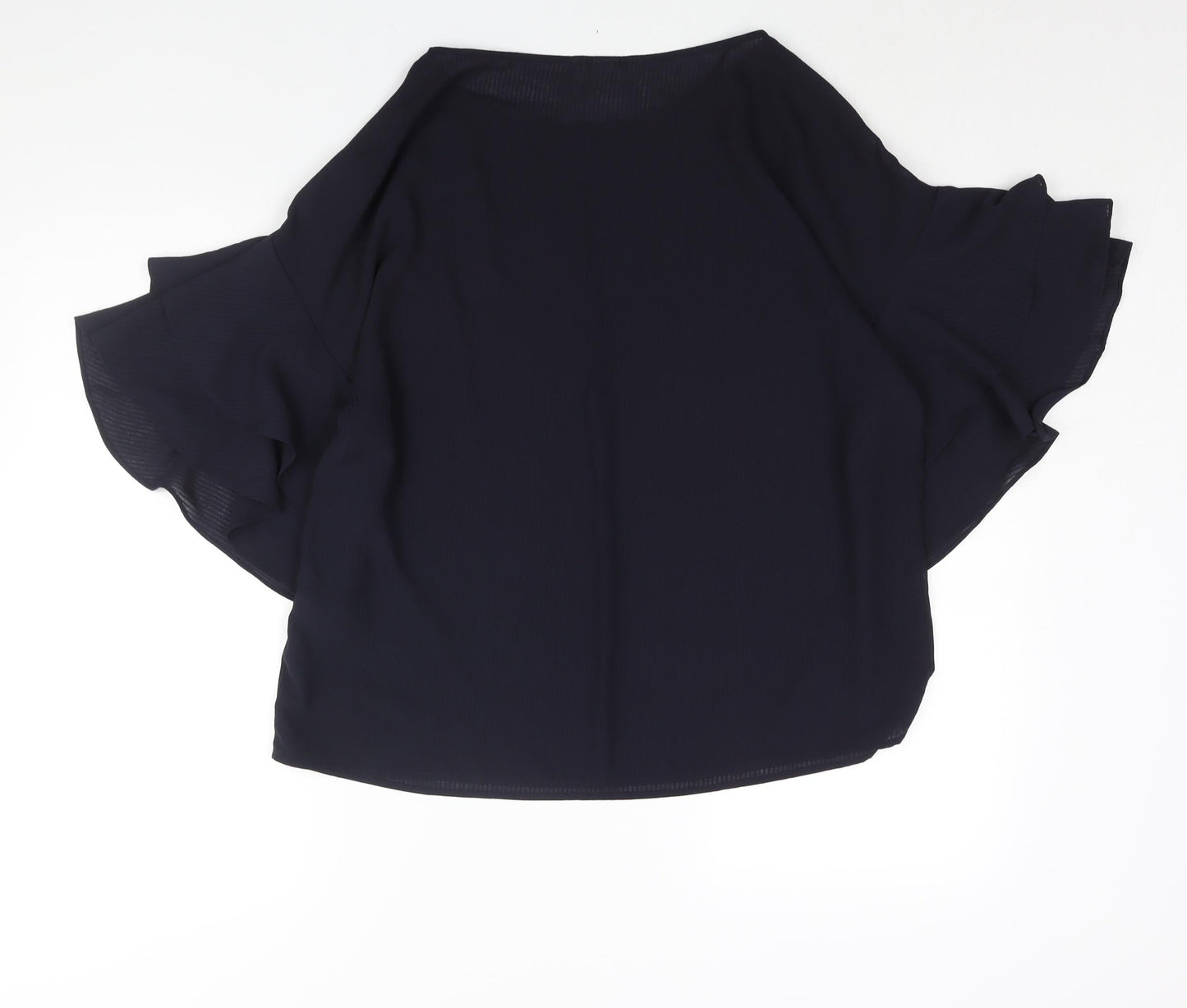 Womens UK Size 14 H&M Blue Basic Blouse