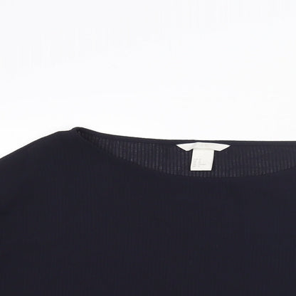 Womens UK Size 14 H&M Blue Basic Blouse