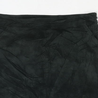 Pinns Womens Green Cotton Straight & Pencil Skirt Size 10 Zip