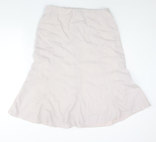 Spirito Womens Pink Polyester Trumpet Skirt Size 34 in Zip