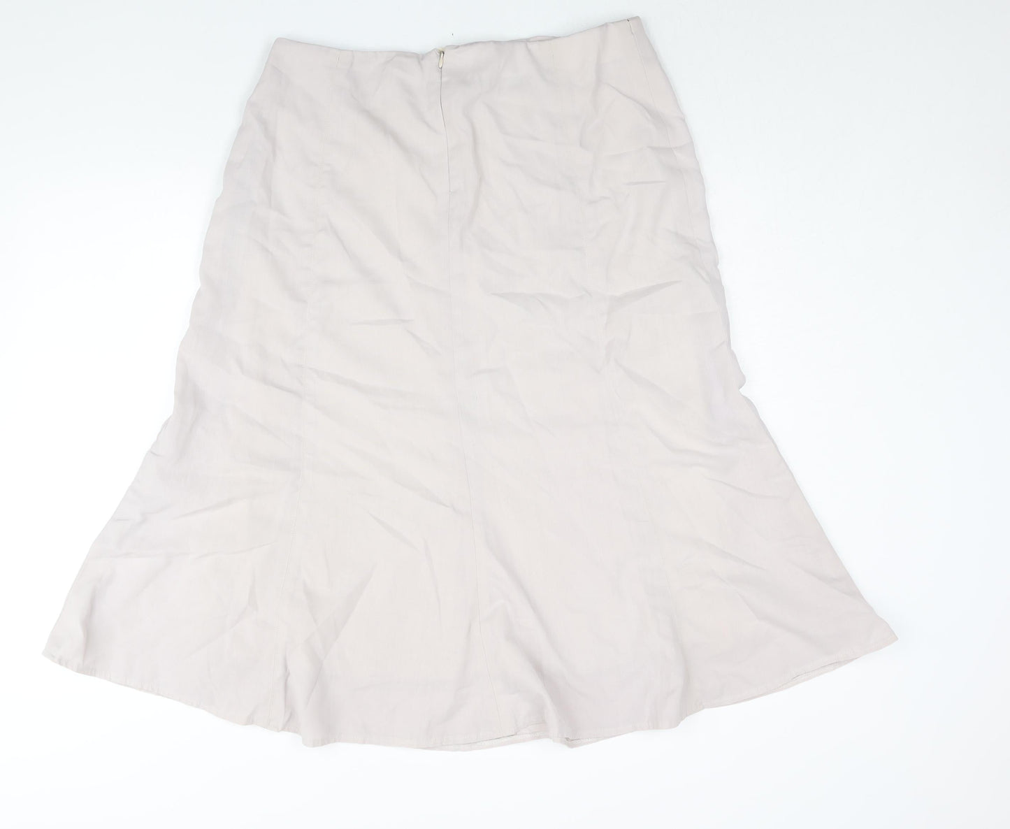 Spirito Womens Pink Polyester Trumpet Skirt Size 34 in Zip