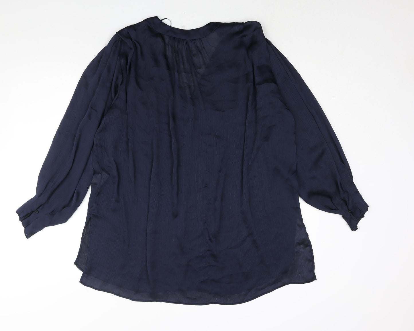 Womens UK Size S Zara Blue Tunic Blouse
